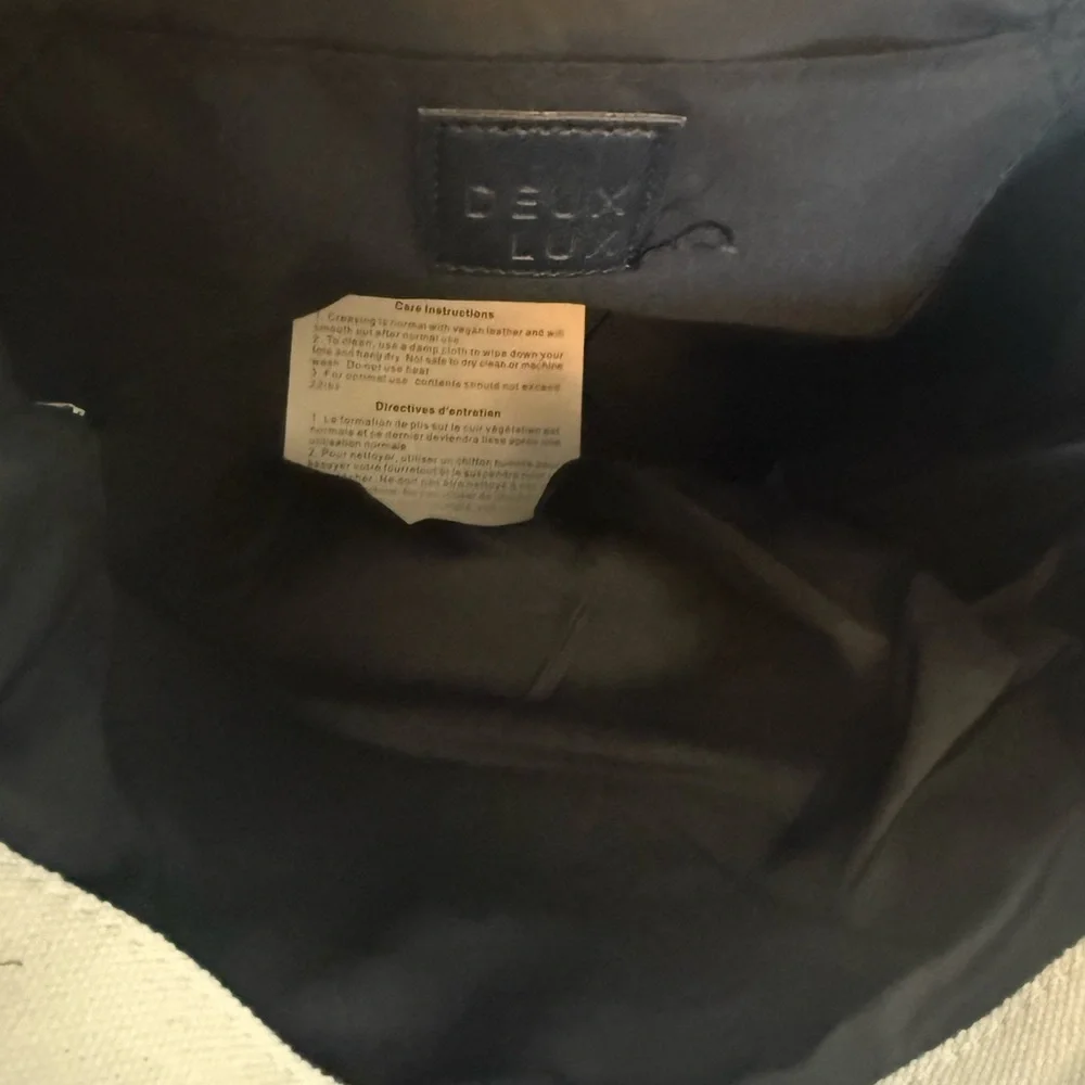 NWOT - Deux Lux Black and Cream Minimalist Backpack